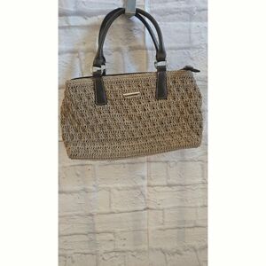 Woven Handbag, Beige